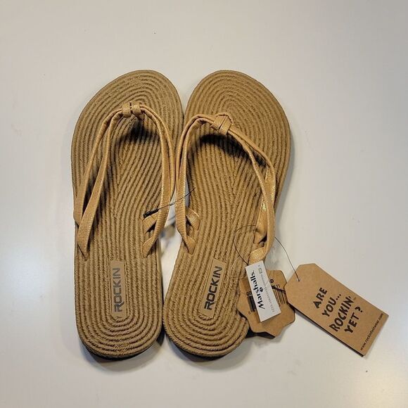 BRAND NEW  ORIGINAL ROCKIN SLIP ON FLIP FLOPS SANDAL - Picture 8 of 15